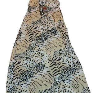 NWT Bo Da Fa Tasseled Sleeveless Summer Maxi Party Cocktail Sundress Size Large